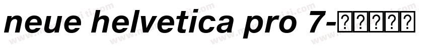 neue helvetica pro 7字体转换